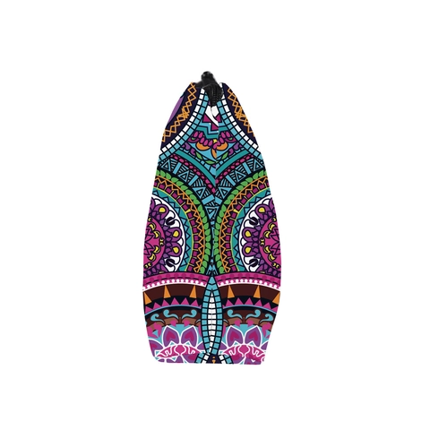 Trousse de Maquillage en Polyester Imprimé Mandala Imperméable Femme Organisateur de Voyage Bohème Pochette de Rangement