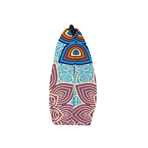 Waterproof Polyester Mandala Print Cosmetic Bag For Women Portable Travel Toiletry Makeup Storage Bag Zipper Organizer Clutch