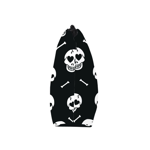 Neceser de Maquillaje de Poliéster Resistente al Agua Con Estampado de Calavera con Ojos de Corazón Gótico Dulce Bolsa de Almacenamiento Para Mujer Viaje