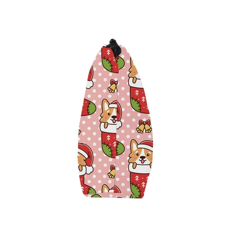 Weihnachten Corgi Bedruckt Kosmetiktasche Wasserdicht Polyester Reise Waschbeutel Tragbare Make-up Tasche Für Damen