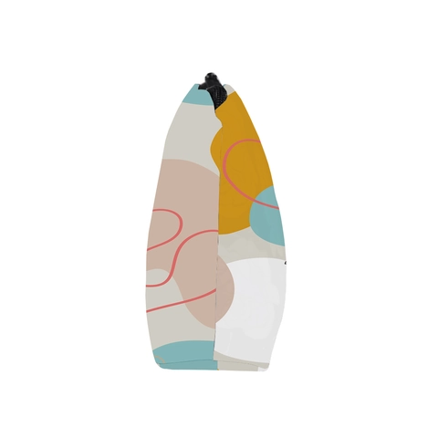 Trousse À Maquillage Artistique Imprimé Visage En Polyester Déperlant Pochette De Voyage Portable Organisateur De Maquillage