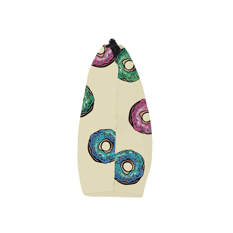 Damen Süß Donut Druck Kosmetiktasche Tragbare Polyester Reise Kulturbeutel Mit Reißverschluss Für Tägliche Aufbewahrung Make Up Tasche