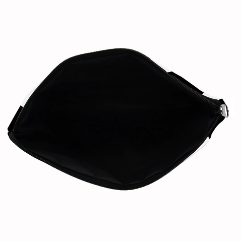 Neceser de Maquillaje Portátil con Estampado de Vaca Poliéster Duradero Patrón Animal Blanco y Negro Organizador de Viaje Mujer