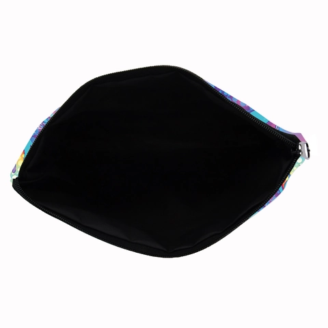 Colorful Mushroom Print Makeup Bag Psychedelic Art Polyester Travel Toiletry Bag Portable Cosmetic Organizer Pouch For Women