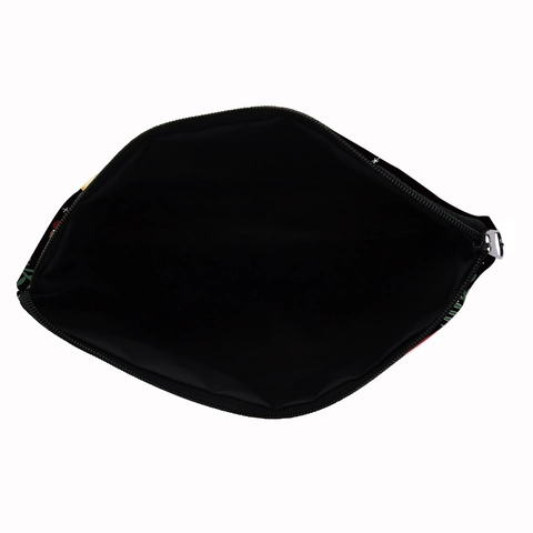 Magic Forest Mushroom Moon Printed Makeup Bag Polyester Zipper Cosmetic Pouch For Women Travel Portable Toiletries Storage Bag
