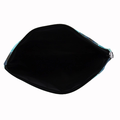 Trousse de Maquillage Imprimé Champignon Grenouille Sac de Toilette en Polyester Organisateur Portable avec Fermeture Éclair