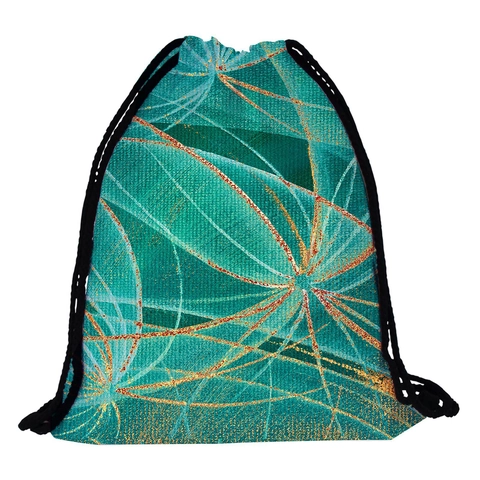 Sac à Dos à Cordon Décontracté pour Femmes en Polyester Imprimé Numérique Pissenlit Léger Résistant à l'Eau pour Sport et Voyage