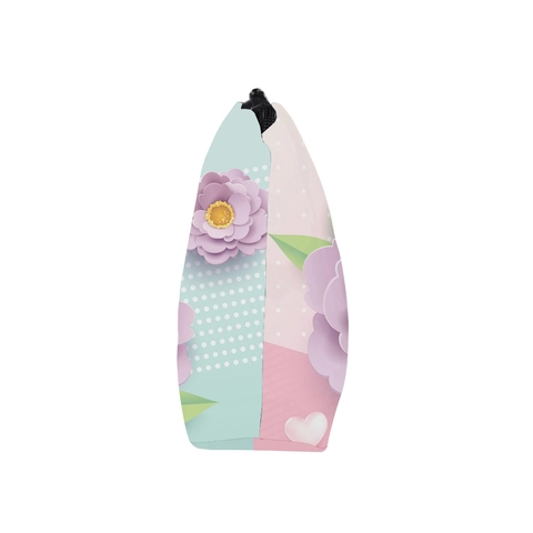 Muttertag Kosmetiktasche Polyester Wasserdicht Tragbar Reise Kulturbeutel Blumendruck Handtasche Für Damen Geschenk