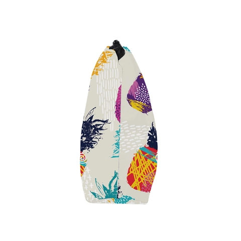 Bolsa de Cosméticos Impermeable con Estampado de Piña Organizador de Almacenamiento Portátil para Viaje Neceser con Cremallera Mujer