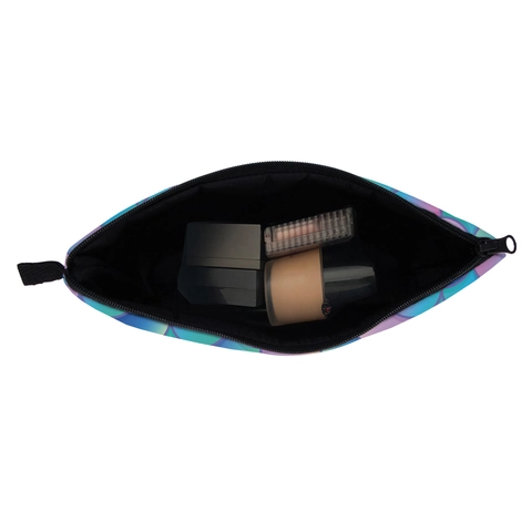 Mermaid Scale Printed Makeup Bag Polyester Waterproof Travel Toiletry Organizer Portable Handheld Cosmetic Bag For Women
