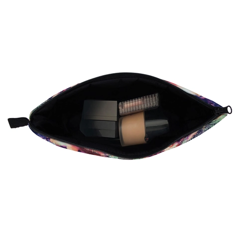 Tropische Palmboom Print Make-up Tas Polyester Waterdicht Reis Toilettas Draagbare Cosmetische Organizer Vrouwen Cadeau
