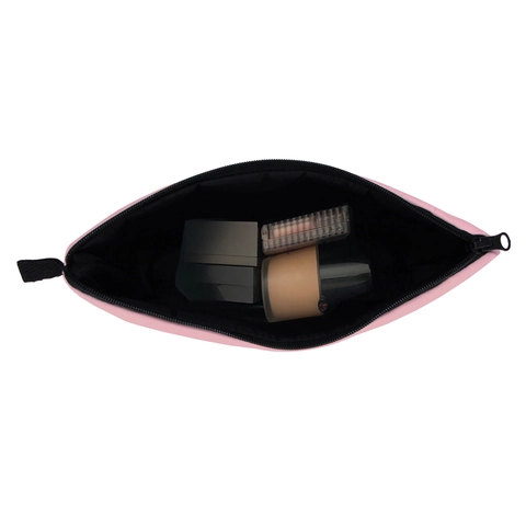 Trousse à Maquillage Rose Mignonne Imprimé Infirmière Dessin Animé Organisateur de Voyage Portable en Polyester pour Femmes