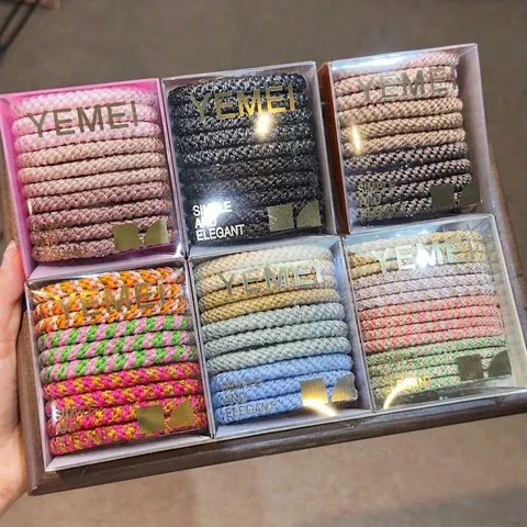 High Elastic Braided Hair Ties For Women Durable Thickened Cloth Hair Bands Simple Elegant Ponytail Holders Hair Accessories