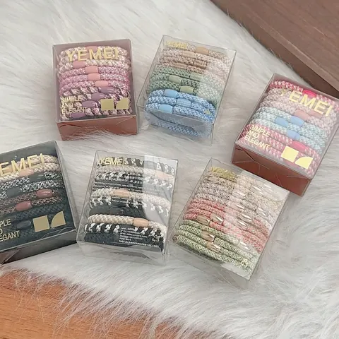 Hoge Elasticiteit Geweven Stof Haarelastiekjes Voor Dames Paardenstaart Houders Duurzame Mode Elastische Haarbanden Accessoires