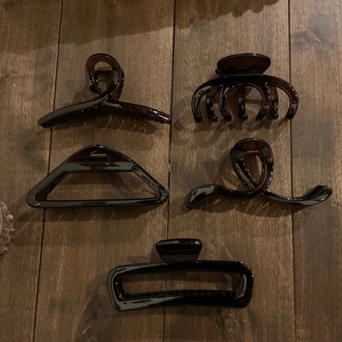 Pinza per Capelli Vintage con Motivo Tartarugato Grande Antiscivolo in Plastica Resina per Donna Accessori per Capelli Quotidiani