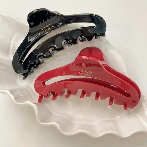 Eleganter Acetat Hohl Haarklammer Französischer Stil Großer Haifischclip High End Haarschmuck Für Damen Schmuck
