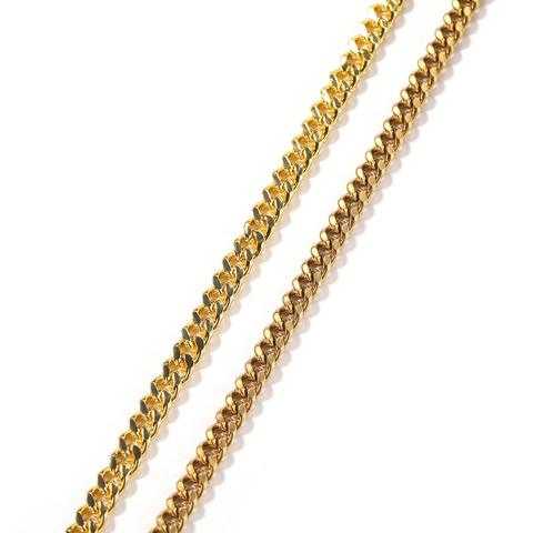 Hip Hop Copper Miami Cuban Chain Necklace For Men Women Streetwear Gold Silver Plated Curb Link Necklace Party Jewelry