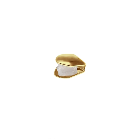 Hiphop Enkele Tand Grillz Goud Zilver Verguld Koperen Tandkap Mondjuwelen Voor Heren Vrouwen Punk Rapper Tanden Grills Cadeau