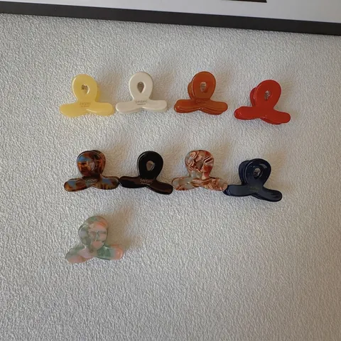 Koreaanse Acetaat Mini Haarklemmen Voor Dames Zoete Kleurrijke Marmer Schildpadpatroon Handgemaakte Kleine Haarclips Sieraden