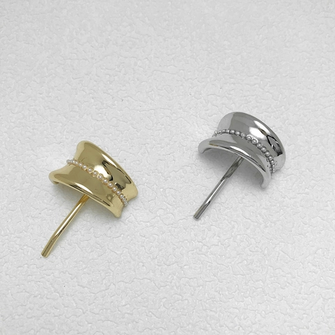 Gancio per Coda di Cavallo in Lega Minimalista Con Perla Artificiale Stile Francese Oro Argento Accessori per Capelli Donna
