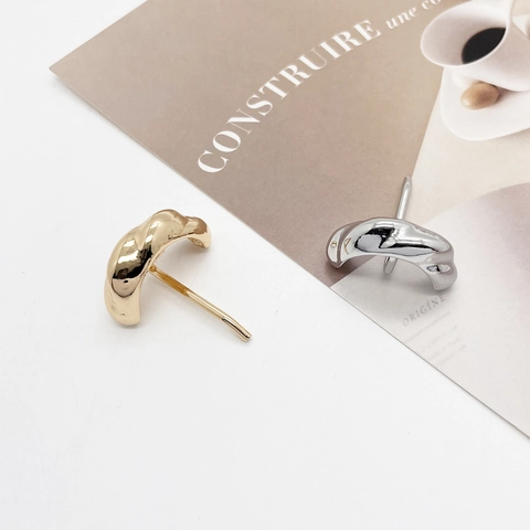 Minimalist Liquid Metal Texture Hair Hook For Women Alloy High-End Cold Style Ponytail Clip Hair Headwear Accessories