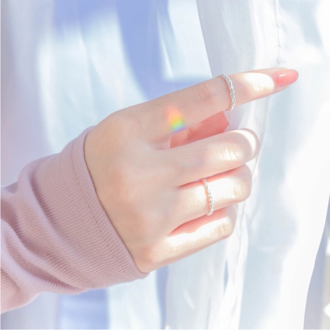 Minimalistischer Unregelmäßiger Zerknitterter Alufolien-Textur Offener Ring Für Damen Versilbertes Kupfer Verstellbarer Modeschmuck