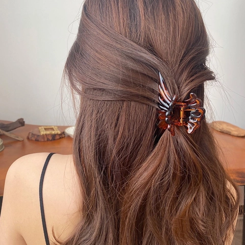 Grote Kwal Octopus Haarklem Voor Vrouwen Glanzend Acryl Haarklem Dagelijkse Douche Haarstyling Tools Hoofddeksels Accessoires