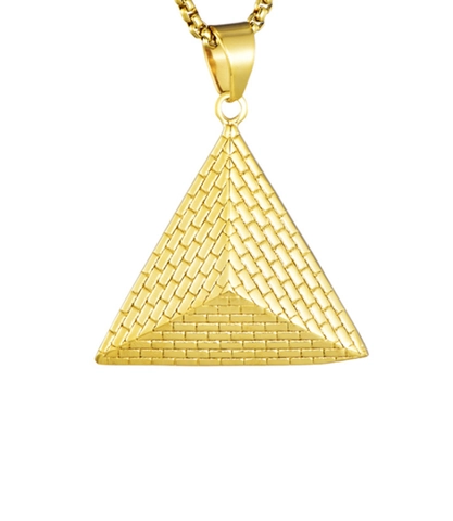 Classic Ancient Egyptian Pyramid Pendant Gold Plated 316 Stainless Steel Hip Hop Men Jewelry Pendant Only Without Chain