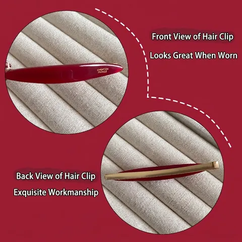 Pinza para el Pelo de Acetato Estilo Francés Pasador Lateral Simple Color Caramelo Horquilla Coreana para Mujer Accesorios de Moda