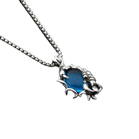 Vintage Schorpioen Hanger Halsketting Titaniumstaal Roestvrij Edelsteen Hip Hop Punk Sieraden Voor Mannen Vrouwen Nachtclub Feest Stijl