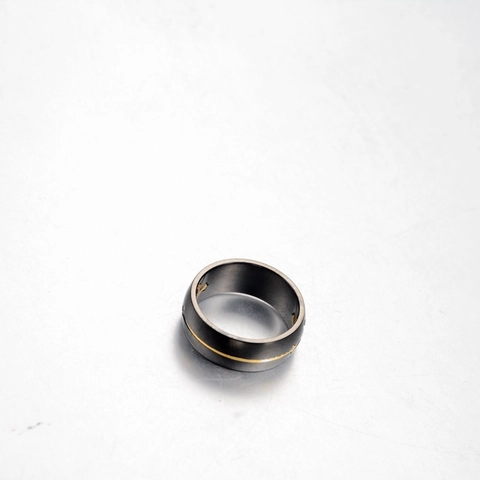 Stainless Steel Vintage Gothic Cross Ring Gold Pattern Black Matte Finish Band Ring For Men Daily Party Religious Jewelry