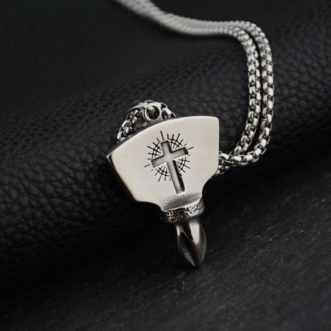 Edelstahl Hexagramm Kreuz Anhänger Halskette Für Herren Damen Hip Hop Industrie Schraubendreher Design Schmuck Geschenk