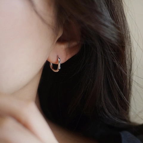 Verdrehte Möbiusschleife Creolen Für Damen Gold Silber Plattiert Kupfer Geometrisch Wassertropfen Minimalistischer Schmuck