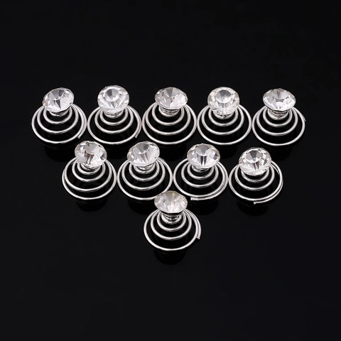 Bruid Bruiloft Spiraal Haarspelden Strass Legering Twist Haarschroeven Elegante Haarstyling Accessoires Voor Vrouwen Meisjes