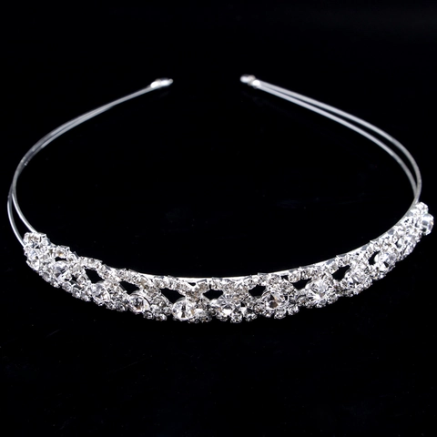 Elegant Bridal Rhinestone Artificial Pearl Headband Alloy Double Layer Hair Hoop For Wedding Party Women Fashion Jewelry