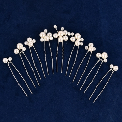 Forcine per Capelli con Künstliche Perle da Sposa Eleganti Fiori e Foglie in Lega per Matrimonio Festa Donna Banchetto Gioielli Capelli