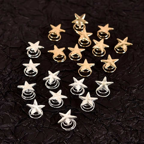 Minimalist Star Spiral Hair Clips Metal Hair Coils For Women Wedding Party Hair Styling Gold Silver Alloy Accessories