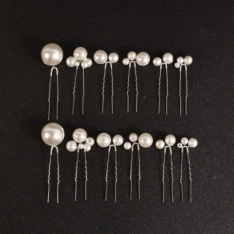 Handgefertigte U-Förmige Haarnadel Mit Künstlicher Perle Brauthaarschmuck Für Hochzeiten Damen Elegantes Haar-Accessoire