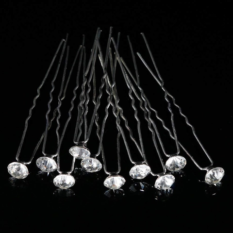 Cerchietto a Fiori con Strass da Sposa E Forcine a U per Matrimonio Festa Gioielli Copricapo Argento Donna