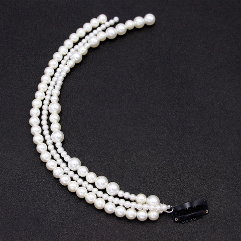 Elegant Fashion Artificial Pearl Tassel Hair Clip Beaded Three-Layer Hairpin For Women Wedding Party Hair Accessories