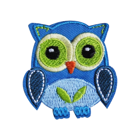 Cartoon Owl Embroidery Patches Iron On Sew On Embroidered Appliques For Clothing Jackets Backpacks DIY Decoration Cute Animal Embroidery Cloth Stickers