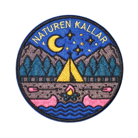 Embroidered Patches For Clothing DIY Iron On Applique Polyester Landmark Motorsports Decorative Badges For Jackets Backpacks