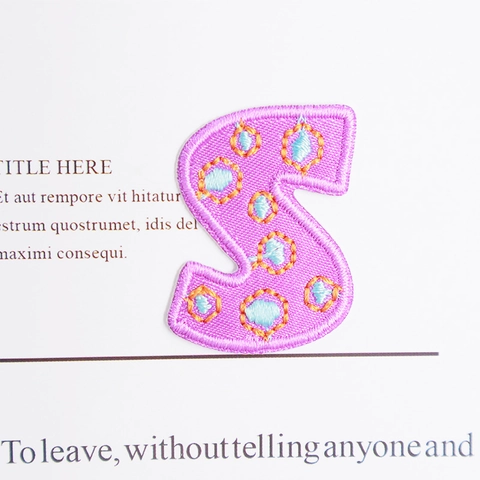 Embroidered Alphabet Patches Colorful Letter Sew On Iron On Patches For DIY Clothing Jackets Hats Bags Decorative Accessories