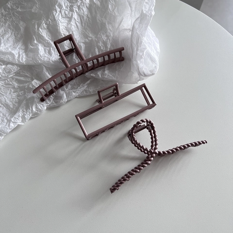 Pinza per Capelli in Lega Opaca Grande per Donna Elegante Minimalista Forte Presa Molletta a Squalo Accessori per Capelli