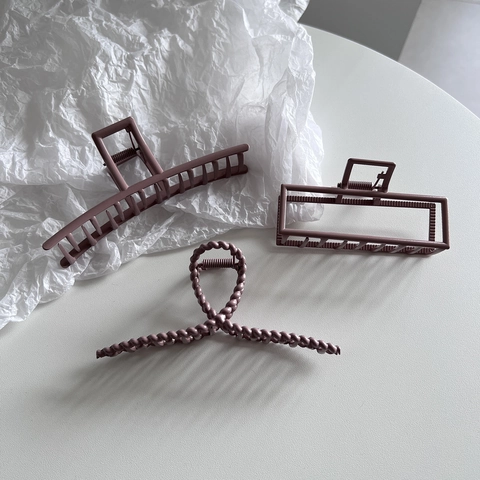 Pinza per Capelli in Lega Opaca Grande per Donna Elegante Minimalista Forte Presa Molletta a Squalo Accessori per Capelli