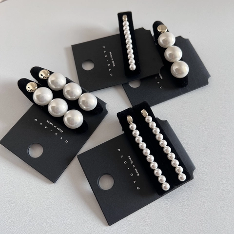 Elegante Fermaglio Per Capelli In Stile Coreano Con Künstliche Perle Artificiali Base In Lega Dorata Fermaglio Laterale Per Donna Gioielli