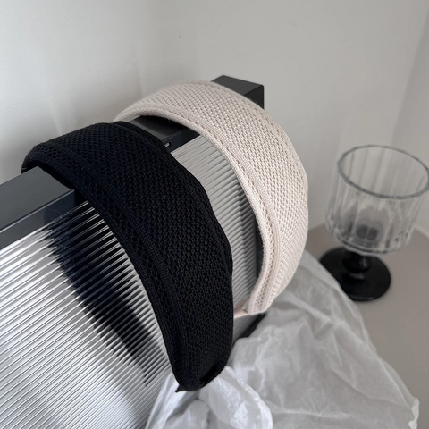 Eleganter Waffelstrick Breiter Haarreif Für Damen Koreanischer Ins Stil Minimalistisches Gestricktes Haarband Retro Kopfschmuck Mode Haaraccessoires