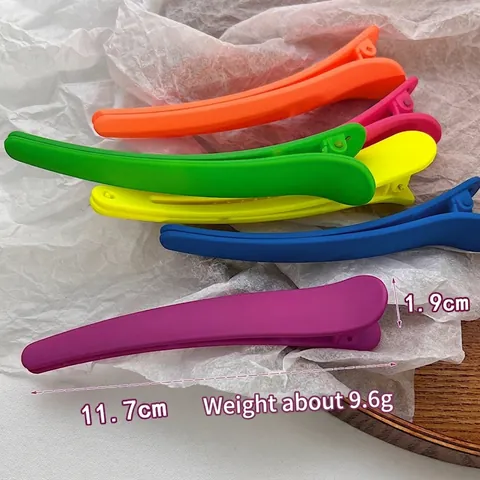 Matte Frosted Duckbill Hair Clips Candy Color Large Alligator Clips For Women Girls Hair Styling Makeup Washing Face Hairpins
