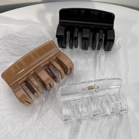 Pinze per Capelli Grandi in Stile Francese Vintage per Donna Eleganti Fermagli per Capelli in Resina Minimalisti Accessori per Capelli