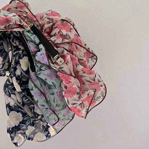 Französisch Elegant Chiffon Blumen Große Schleife Haarklammer Süße Übergroße Federclip Ästhetische Handgemachte Haar-Accessoires Damen